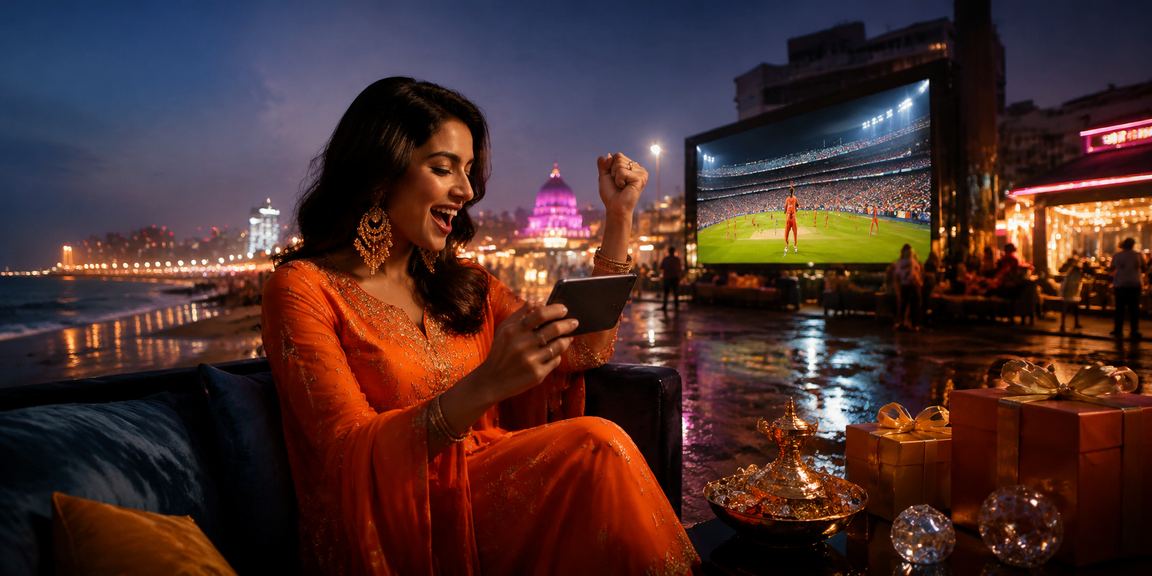 Crowd celebrating cricket match reflecting India sports enthusiasm